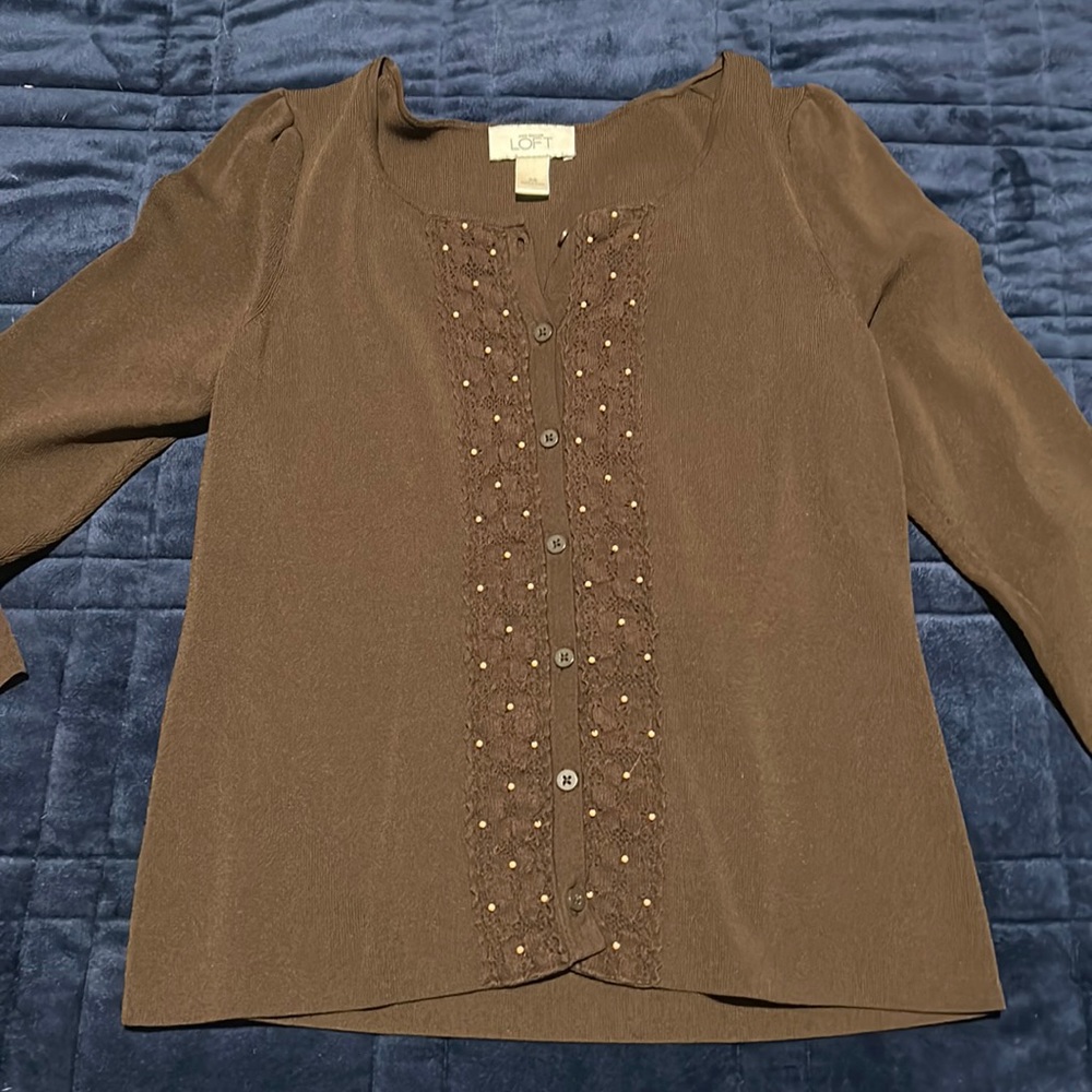 Brown Button Down - image 1